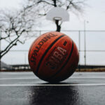 basketball on a court